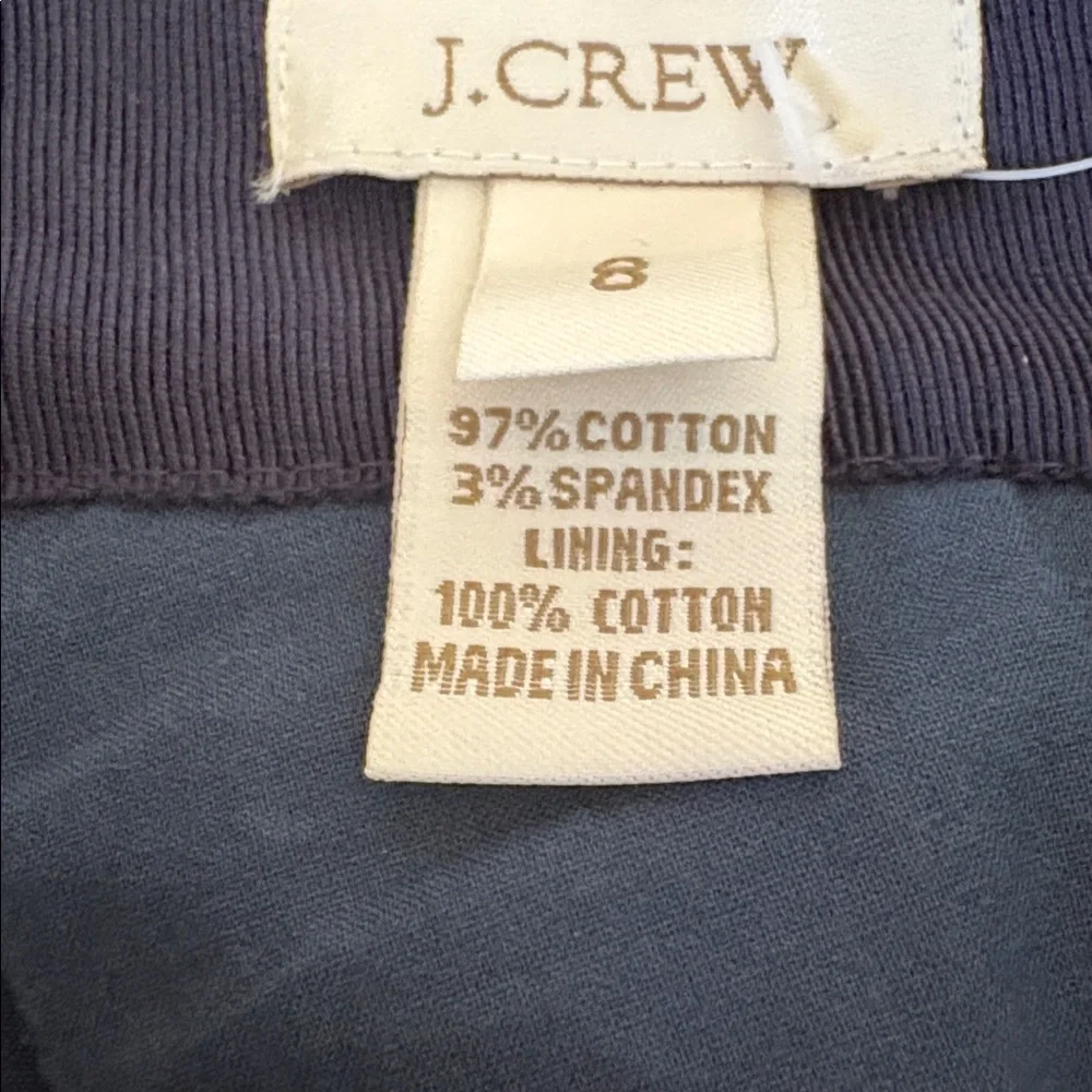 J. Crew Navy Bubble Hem Mini Skirt NWT